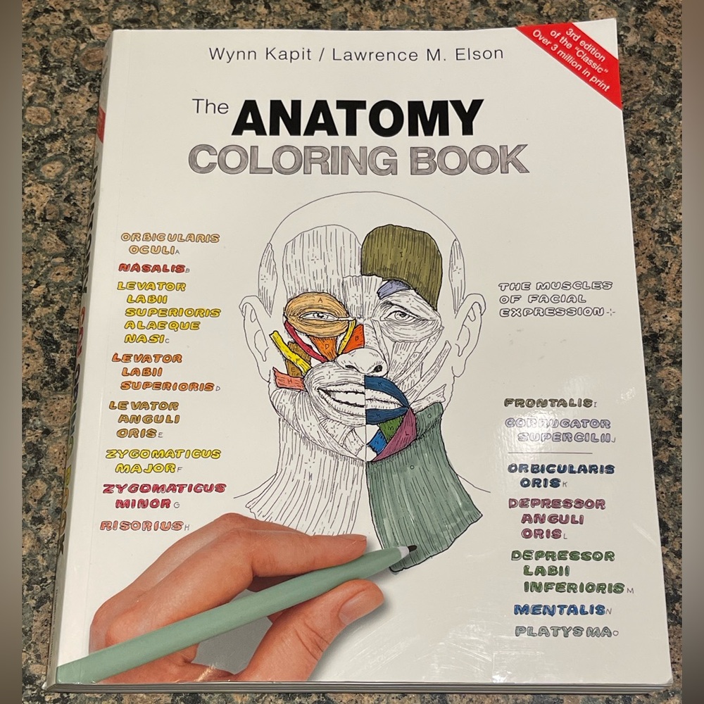The Anatomy Coloring Book 3rd Edition-Never Used